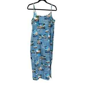 Hilo Hattie Women's Hawaiian Tropical Spaghetti Strap Dress Size 18